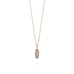 Al Merriyah Hyceram Pendant Necklace In Yellow Gold With Diamonds