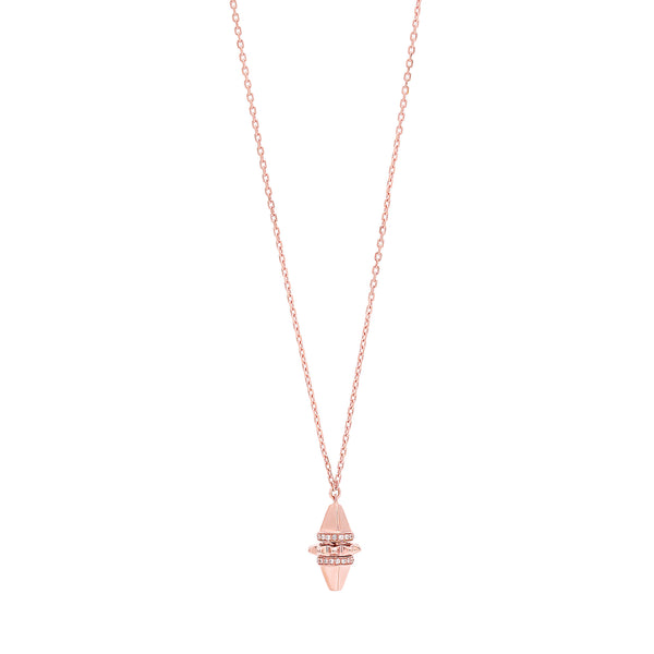 18k Hab El Hayl Origins Necklace in Rose Gold with Diamonds