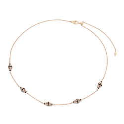 Al Merriyah Hyceram Choker Necklace In Yellow Gold With Diamonds