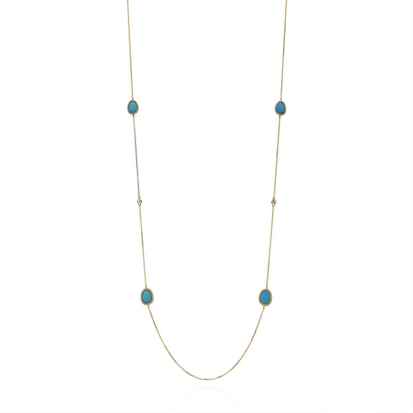 Nina Mariner Turquoise Long Necklace