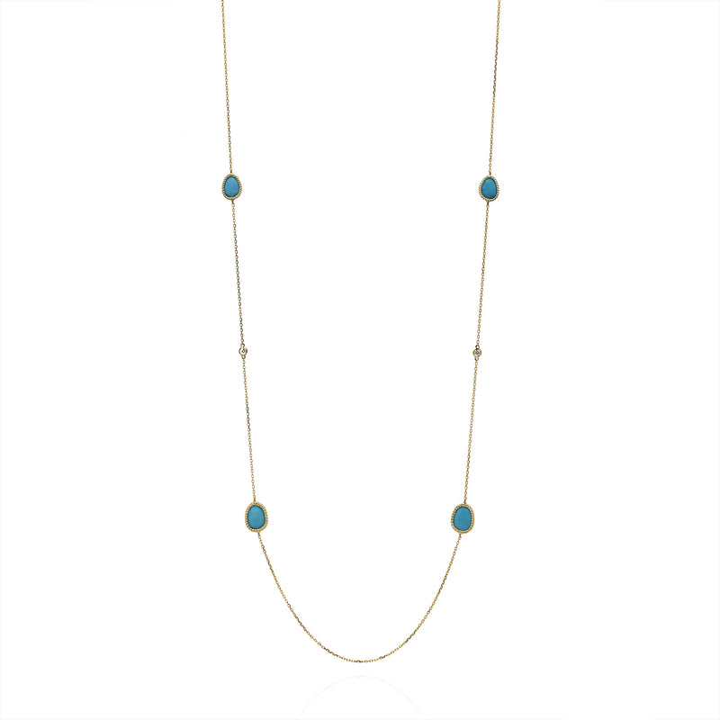 Nina Mariner Turquoise Long Necklace