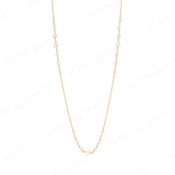 Natural Pearl Necklace in Yellow Gold - Al Zain Jewellery
