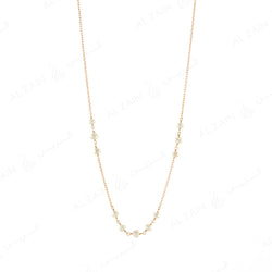 Natural Pearl Necklace in Yellow Gold