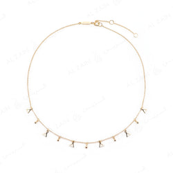 Melati Triangle Necklace in Yellow Gold