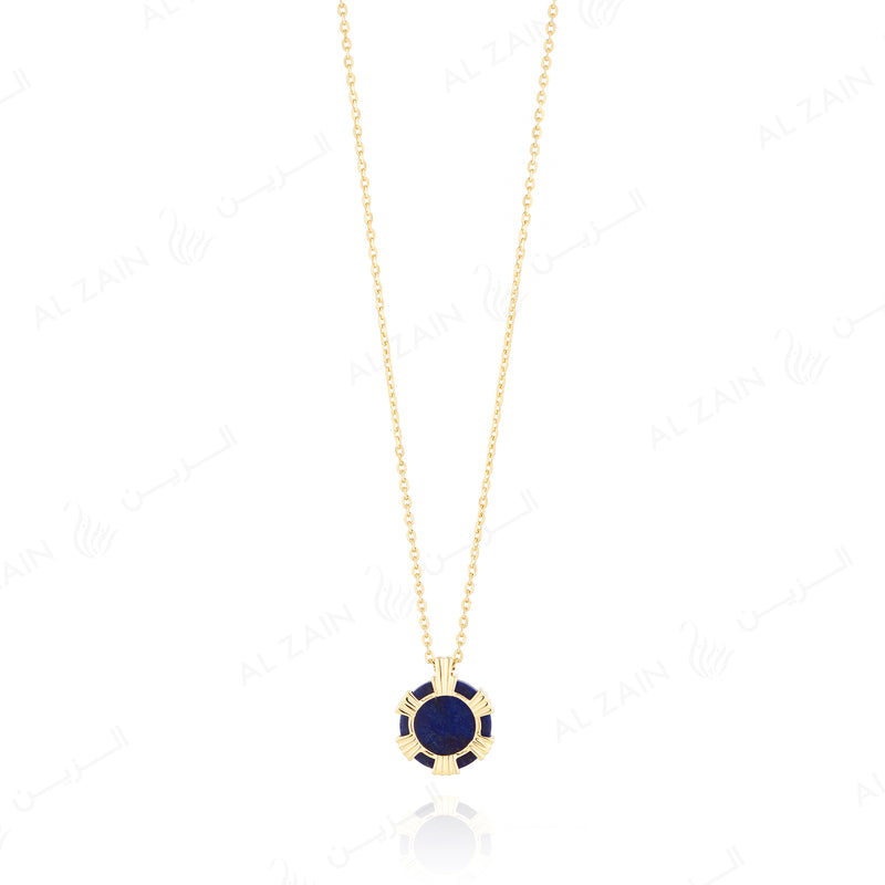 Cordoba necklace in rose gold with lapis stones
