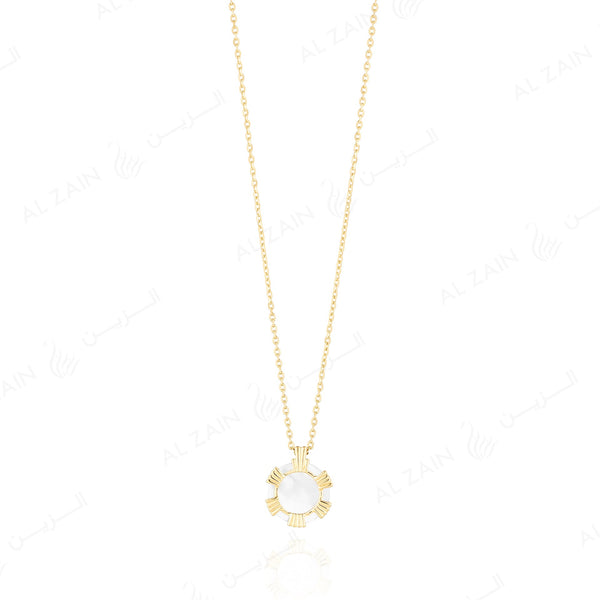 Cordoba necklace in Rose gold with mother of pearl stones