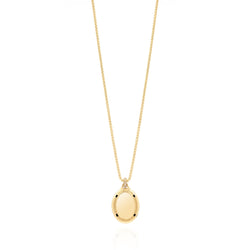 Ayat Al Kursi Pendant in 18k Yellow Gold Black Ceramic & Diamonds