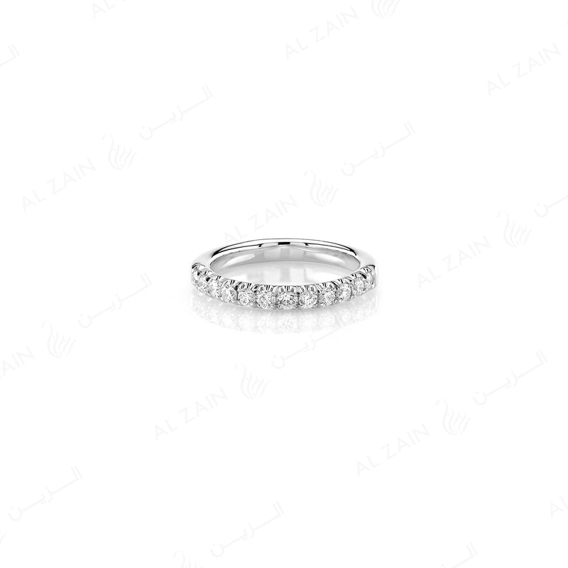 Wedding Band in White Gold