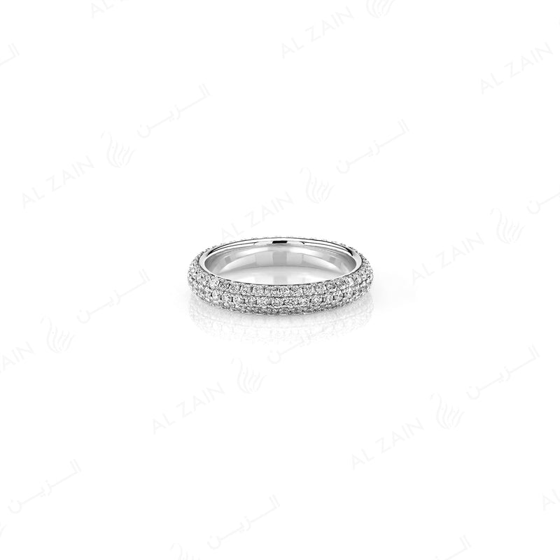 Wedding Band in White Gold