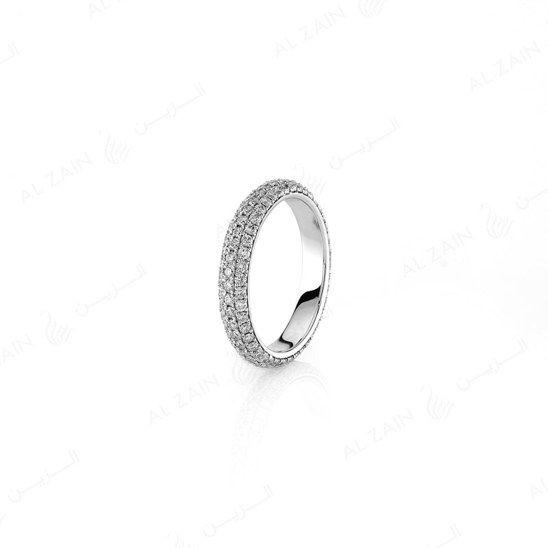 Wedding Band in White Gold