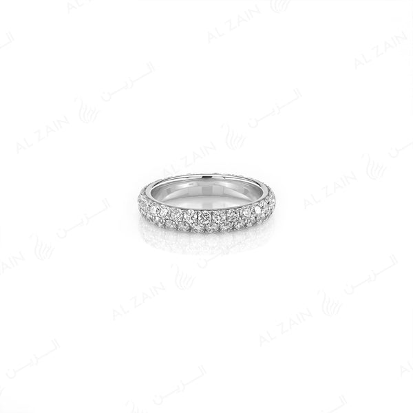 Wedding Band in White Gold