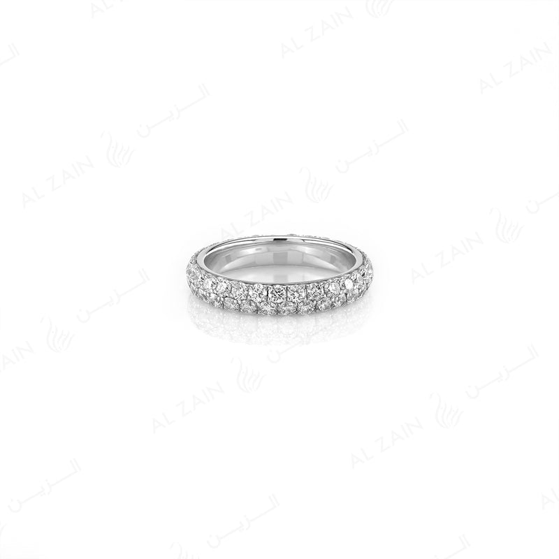 Wedding Band in White Gold