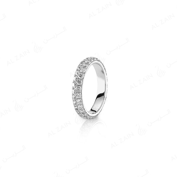 Wedding Band in White Gold