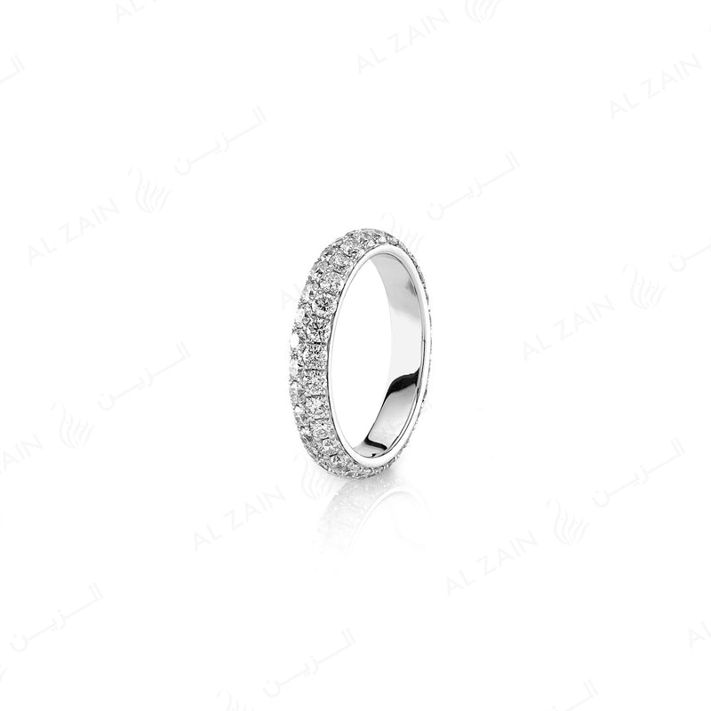 Wedding Band in White Gold
