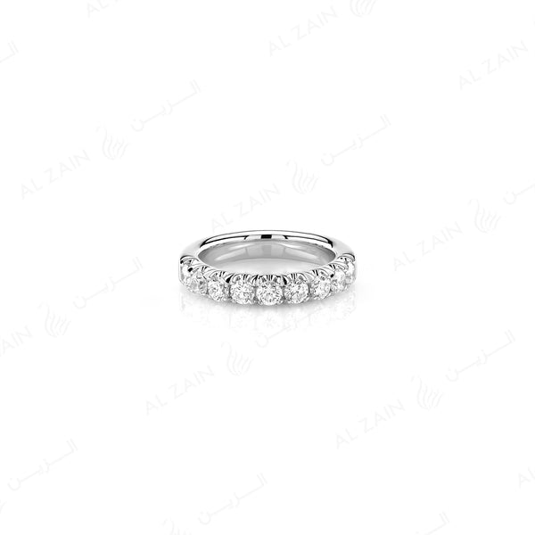 Wedding Band in White Gold