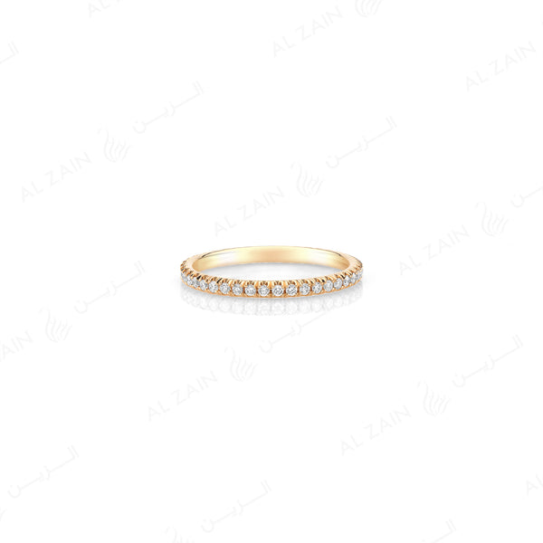 Wedding Band in Yellow Gold