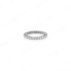 Wedding Band in White Gold