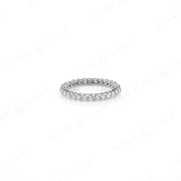Wedding Band in White Gold