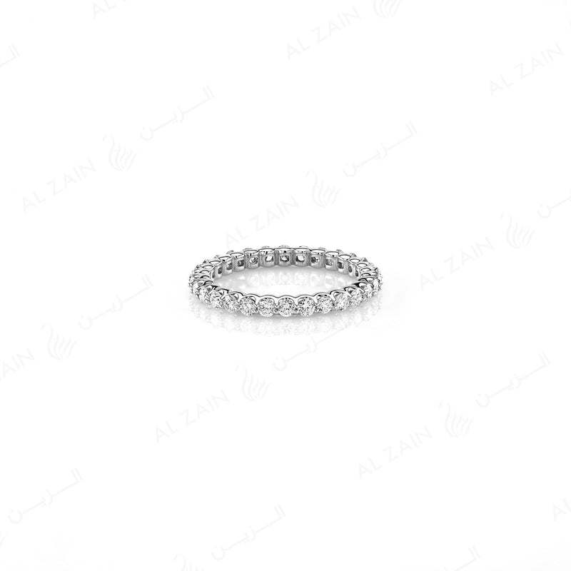 Wedding Band in White Gold