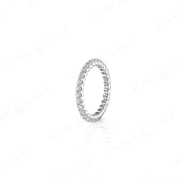 Wedding Band in White Gold