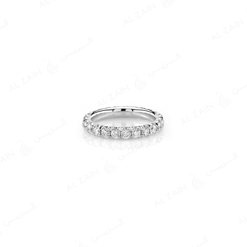 Wedding Band in White Gold