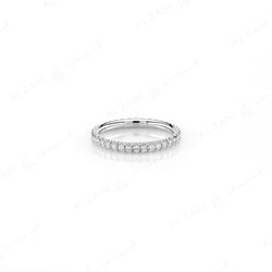 Wedding Band in White Gold