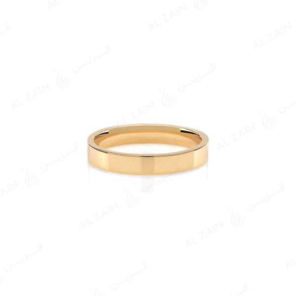 Wedding band in yellow gold