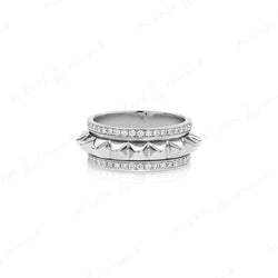 Hab El Hayl 2nd Edition Ring in White Gold with Diamonds