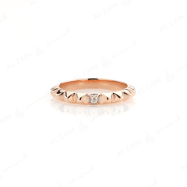 Hab El Hayl 2nd Edition Ring in Rose Gold with Diamonds
