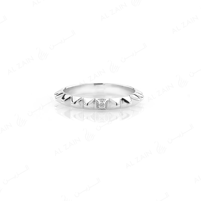 Hab El Hayl 2nd Edition Ring in White Gold with Diamonds