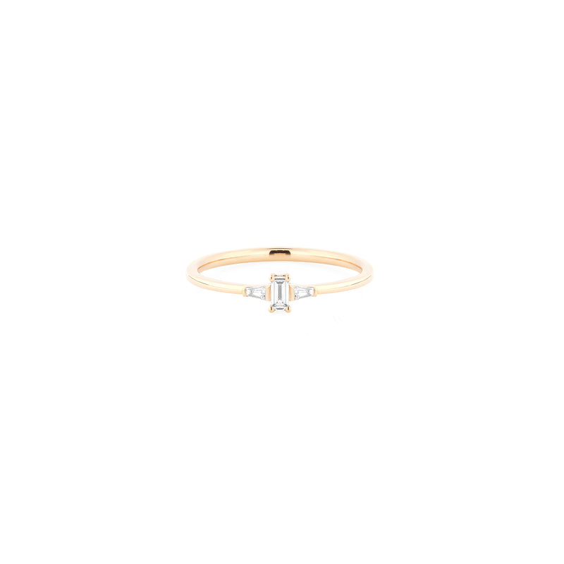 Mystique ring collection with diamonds in yellow gold