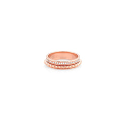 18k Hab El Hayl Evolution Ring in Rose Gold with Diamonds