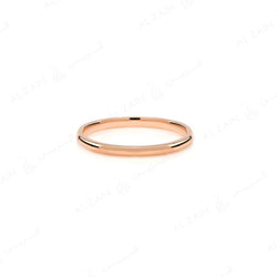 Wedding band in rose gold