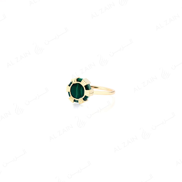 Cordoba ring in Rose gold with malachite stone