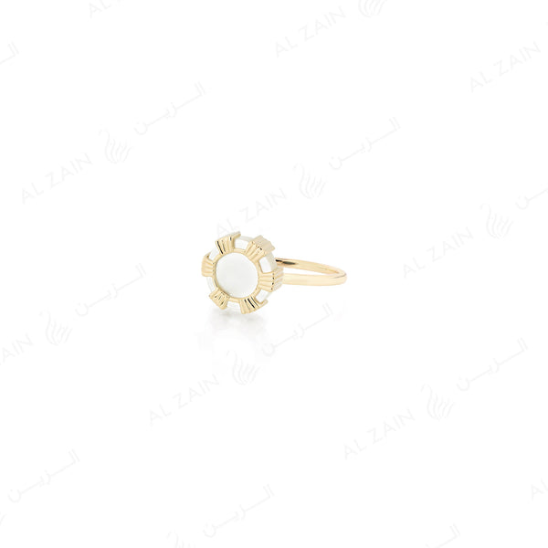 Cordoba ring in Rose gold with mother of pearl stone