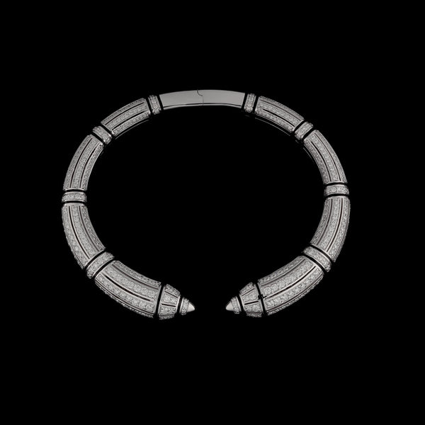 Al Merriyah High Jewellery White Gold Bangle