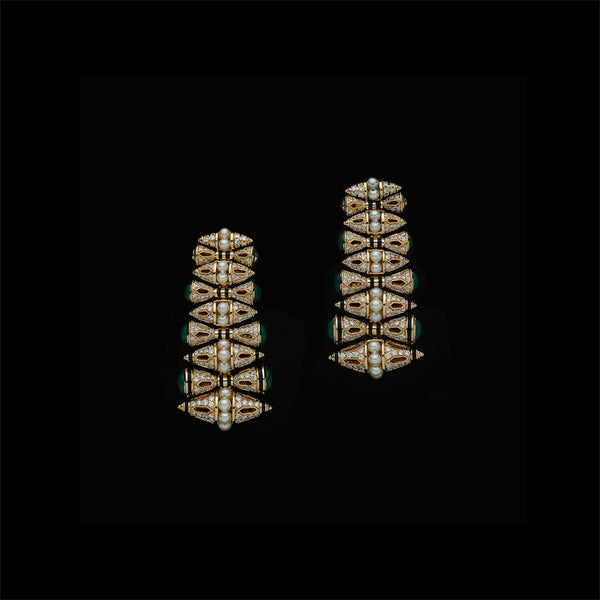 Al Merriyah Emerald Earrings