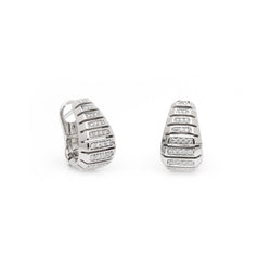 Edge White Gold Earrings 1242