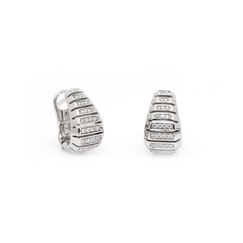 Edge White Gold Earrings 1242