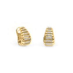 Edge Yellow Gold Earrings 1242