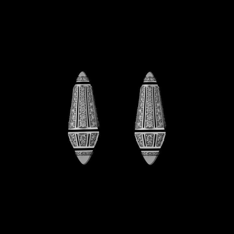 Al Merriyah High Jewellery White Gold Earrings