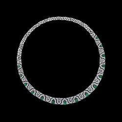 Arab Deco Al Fatinah Emerald Necklace
