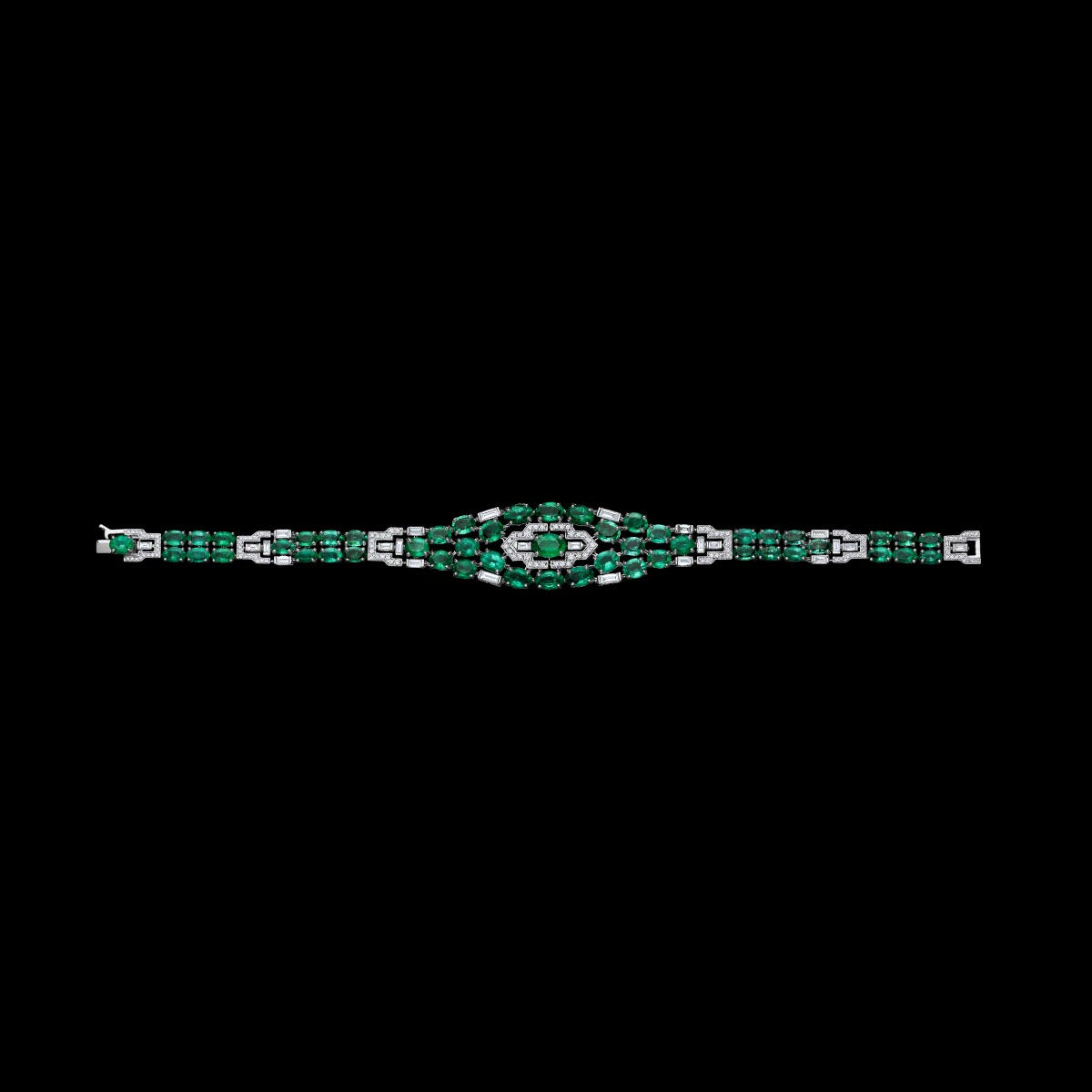Arab Deco Al Khayyal Emerald Bracelet