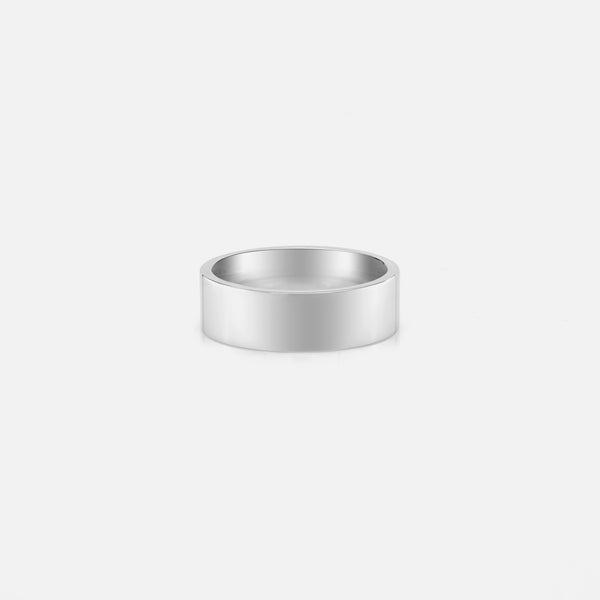 Men's silver ring in polished finish style - Al Zain Jewellery
