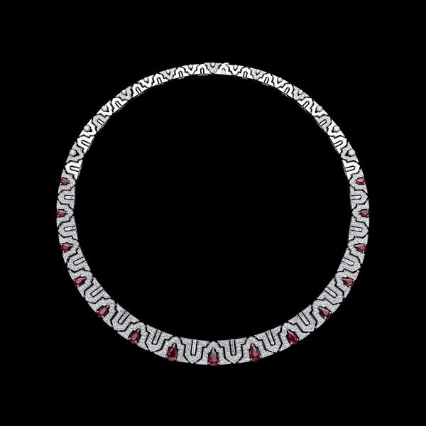 Arab Deco Al Fatinah Ruby Necklace