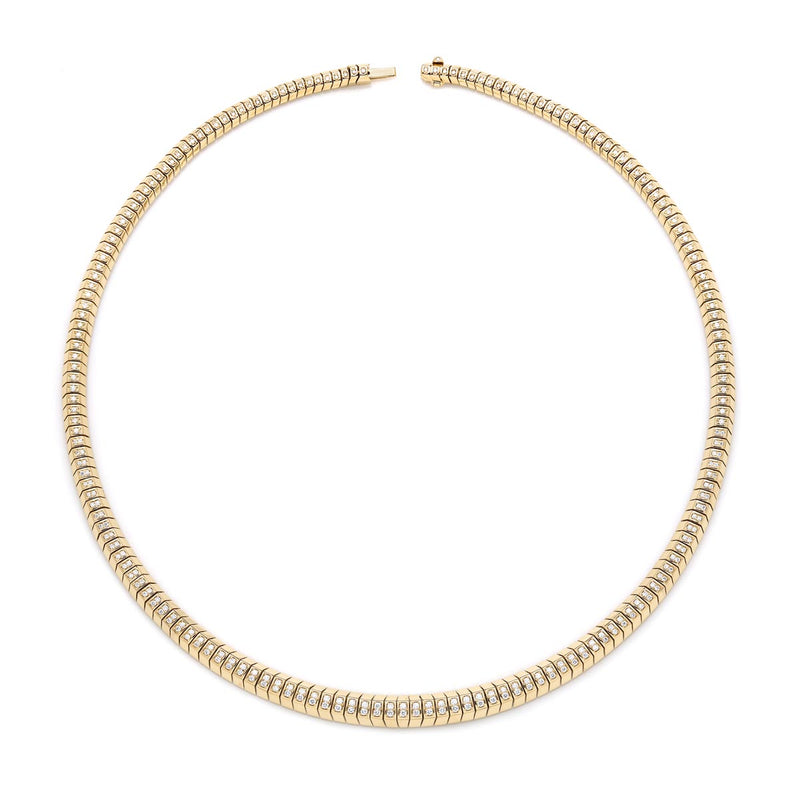 Edge Yellow Gold Necklace 1243