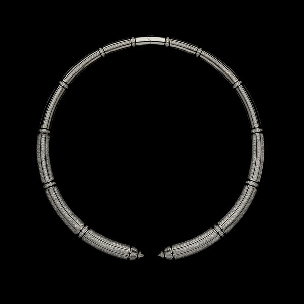 Al Merriyah High Jewellery White Gold Choker