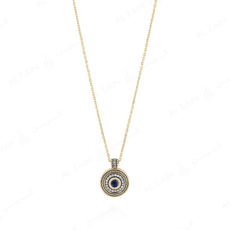 Antique sales medallion necklace