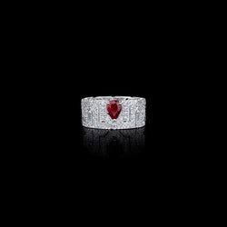 Arab Deco Al Fatinah Ruby Ring