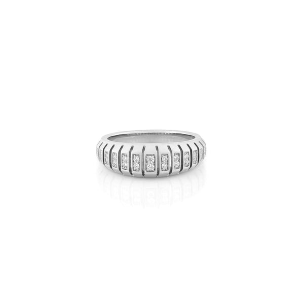 Edge White Gold Ring 1243
